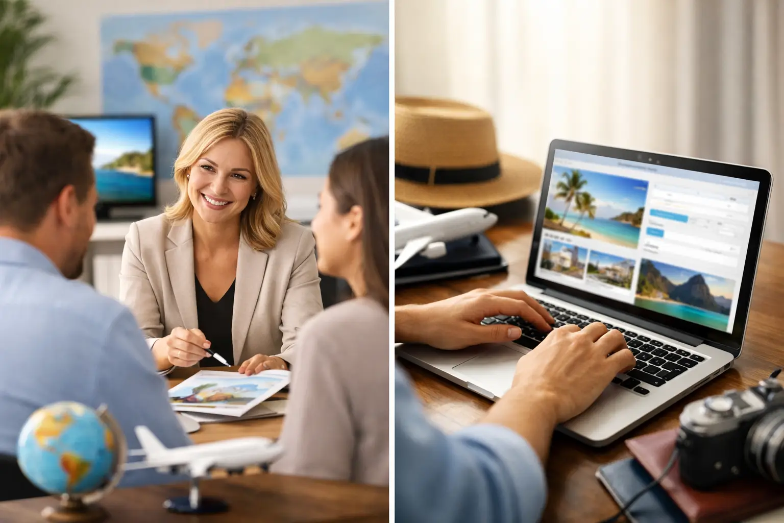 Travel Agent or Online Booking? What Works Best