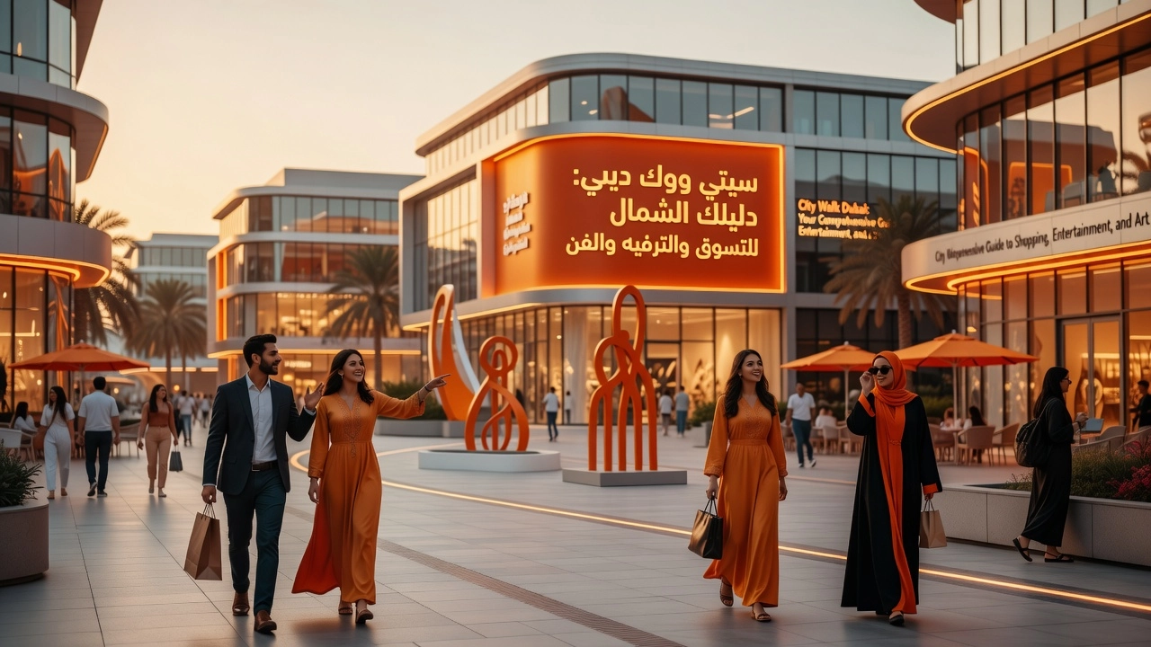 Professional header image for list-based article: سيتي ووك دبي: دليلك الشامل للتسوق والترفيه والفن