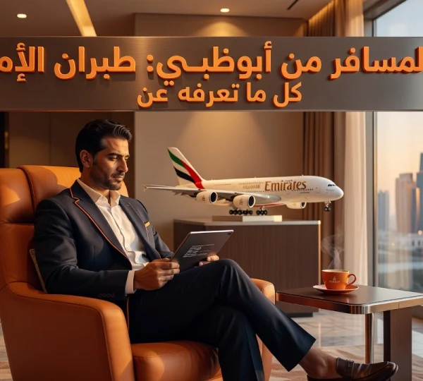 Professional header image for list-based article: دليل المسافر من أبوظبي: كل ما تعرفه عن طيران الإمارات