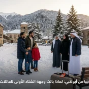 Professional header image for industry analysis: باقات جورجيا من أبوظبي: لماذا باتت وجهة الشتاء الأولى للع...