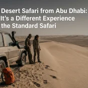 Professional header image for comparison analysis: Liwa Desert Safari from Abu Dhabi: Why It's a Different E...